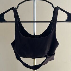 Alo Ribbed Black Bra XS/S